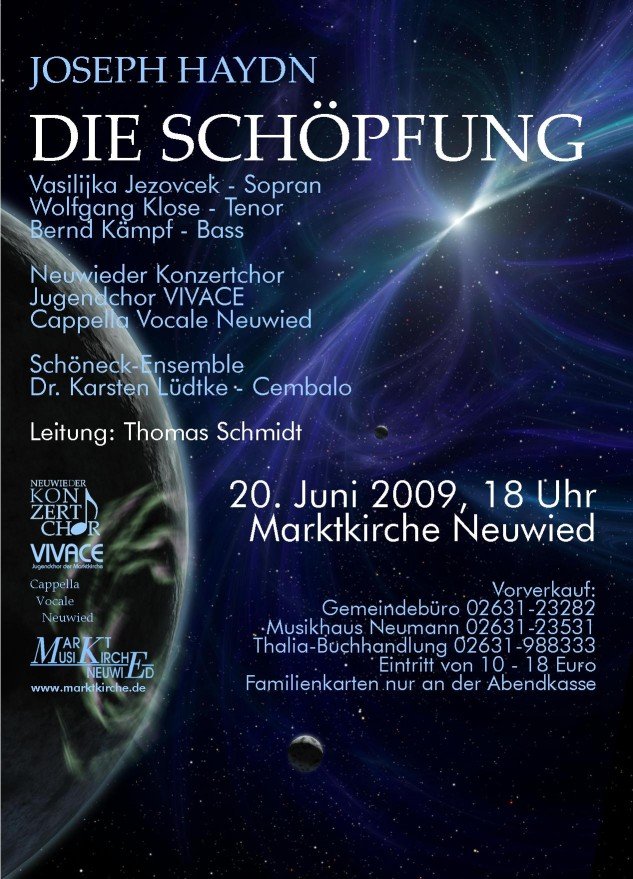 Plakat zum Konzert am 20. Juni 2009