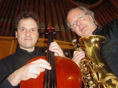 Tiedemann (Cello), Villmow (Saxophon)